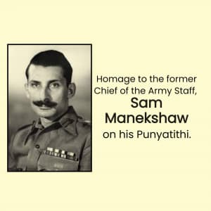 Sam Manekshaw Punyatithi flyer