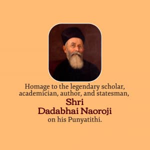 Dadabhai Naoroji Punyatithi graphic