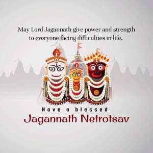 Lord Jagannath Netrotsav Facebook Poster