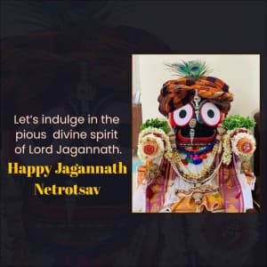 Lord Jagannath Netrotsav Instagram Post