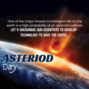 Asteroid Day marketing flyer