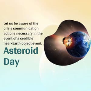 Asteroid Day Facebook Poster