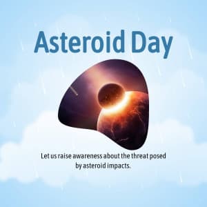 Asteroid Day poster Maker