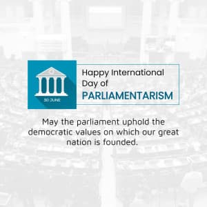 International Day of Parliamentarism event advertisement