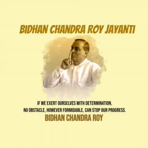 Bidhan Chandra Roy Jayanti graphic