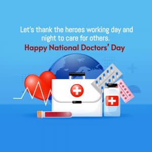 National Doctors’ Day advertisement banner