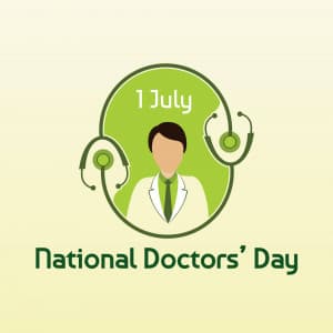 National Doctors’ Day marketing poster