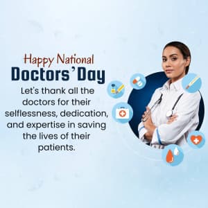 National Doctors’ Day creative image