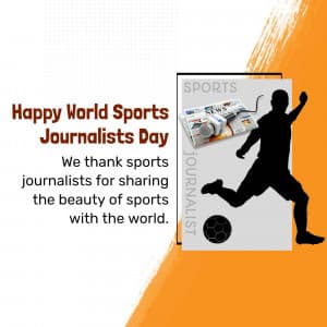 World Sports Journalists Day graphic