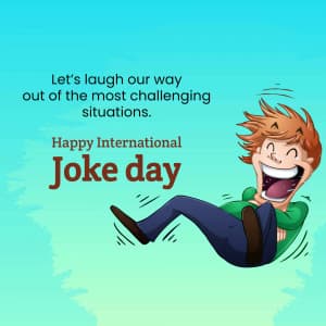 International Joke Day event advertisement