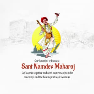 Sant Namdev Maharaj Punyatithi graphic