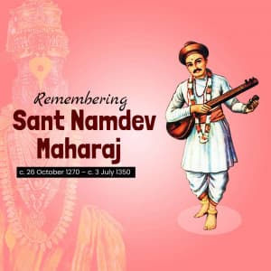 Sant Namdev Maharaj Punyatithi Instagram Post