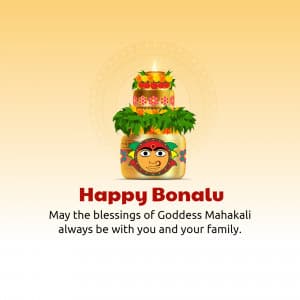 Happy Bonalu whatsapp status poster