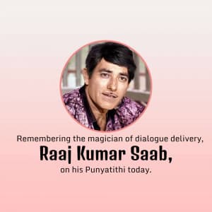 Raaj Kumar Punyatithi Instagram Post