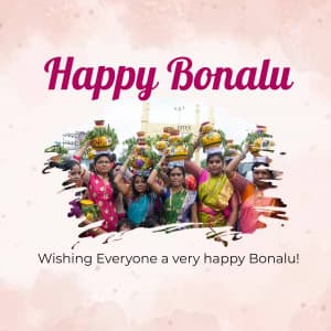 Happy Bonalu poster Maker