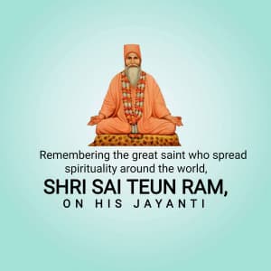 Sai Teun Ram Jayanti whatsapp status poster