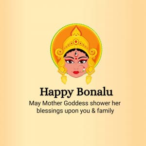 Happy Bonalu event advertisement