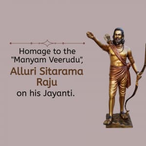 Alluri Sitarama Raju Jayanti ad post