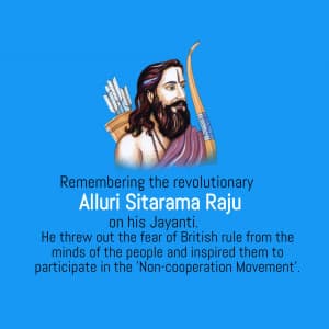 Alluri Sitarama Raju Jayanti greeting image