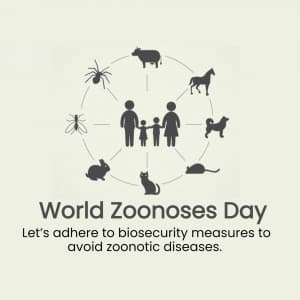 World Zoonoses Day marketing flyer