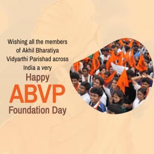 ABVP Foundation Day marketing poster