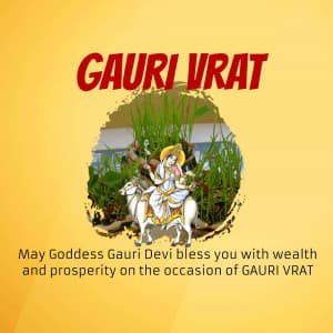 Gauri Vrat marketing flyer