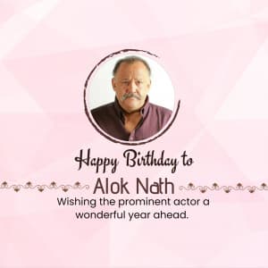Alok Nath Birthday graphic