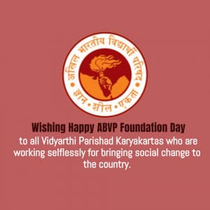ABVP Foundation Day whatsapp status poster