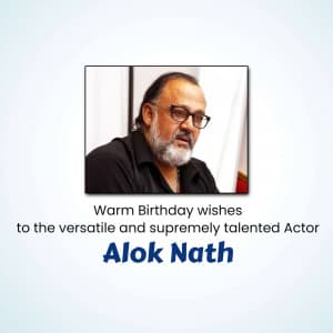 Alok Nath Birthday image