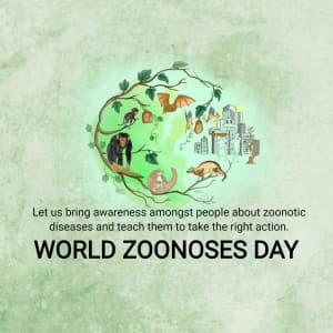 World Zoonoses Day poster Maker