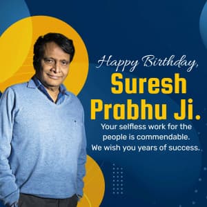 Suresh Prabhu Birthday illustration