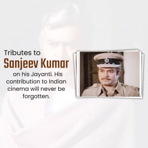 Sanjeev Kumar Jayanti Facebook Poster