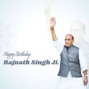 Rajnath Singh Birthday poster