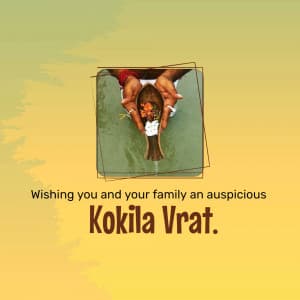 Kokila Vrat greeting image