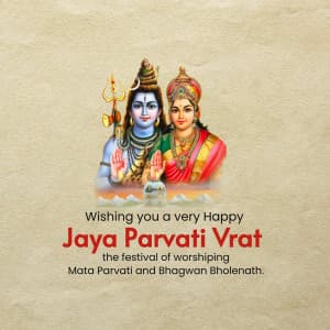 Jaya Parvati Vrat advertisement banner