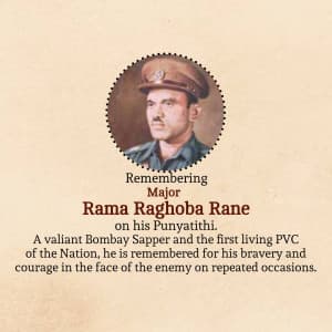 Major Rama Raghoba Rane Punyatithi creative image