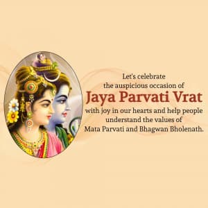 Jaya Parvati Vrat marketing poster