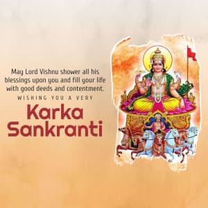 Karka Sankranti greeting image