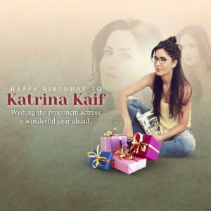 Katrina Kaif  Birthday event advertisement