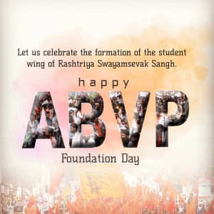 ABVP Foundation Day event advertisement