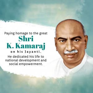 K. Kamaraj Jayanti graphic