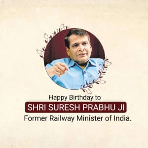 Suresh Prabhu Birthday event poster