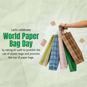 World Paper Bag Day ad post