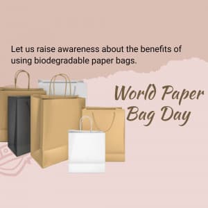 World Paper Bag Day marketing poster