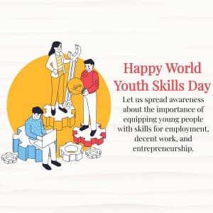 World Youth Skills Day greeting image