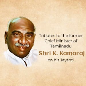 K. Kamaraj Jayanti poster Maker