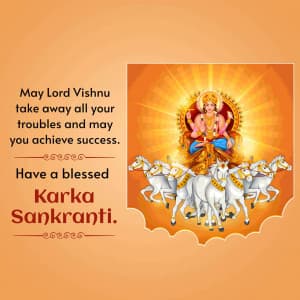 Karka Sankranti Facebook Poster