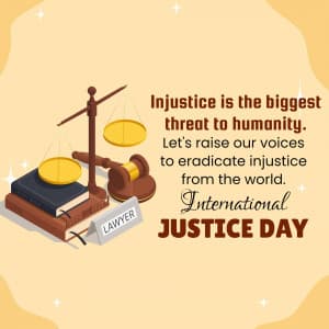 International Justice Day graphic