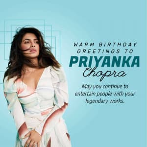 Priyanka Chopra Birthday illustration