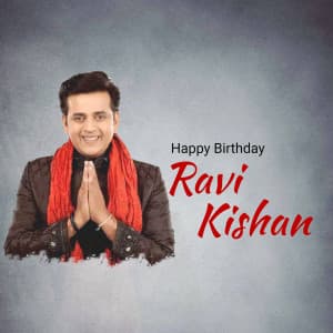 Ravi Kishan Birthday banner